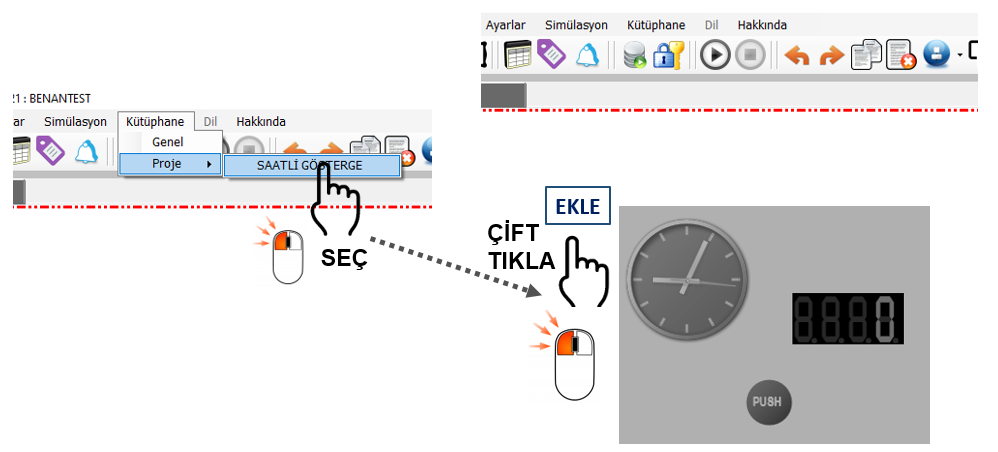 EOS SCADA kütüphane kullanıcı kontrol grubu ekleme