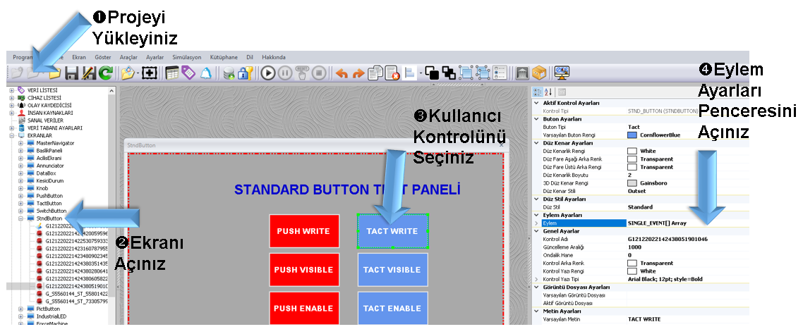 EOS SCADA Editor user control settings