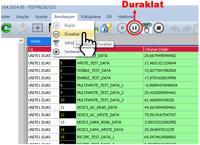 Proje Dışa Aktarma Seçim Penceresi